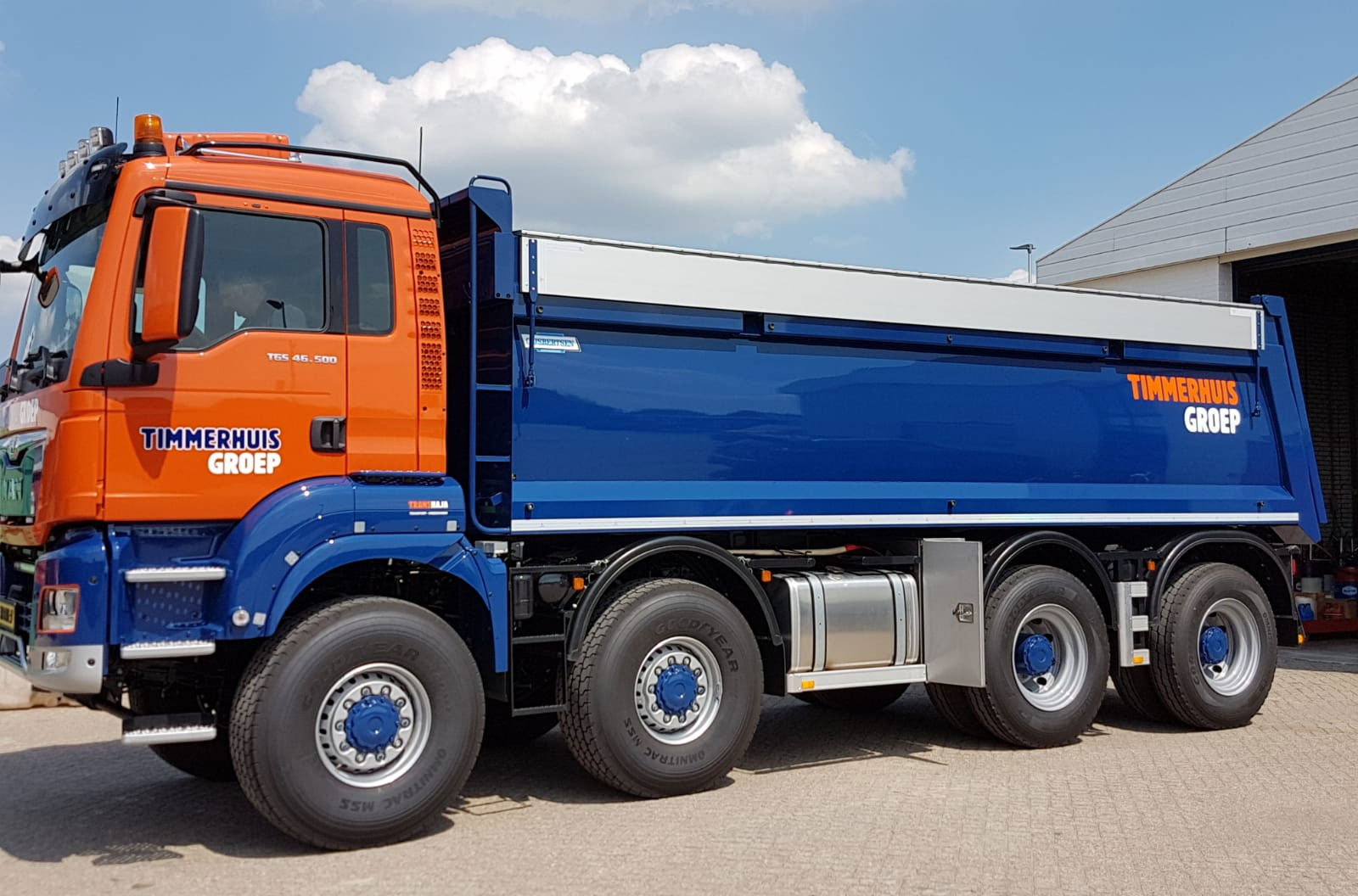 vrachtwagen-blauw vrachtwagen